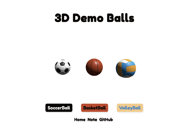 3D Demo Balls