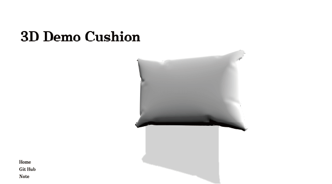 3D Demo Cushion